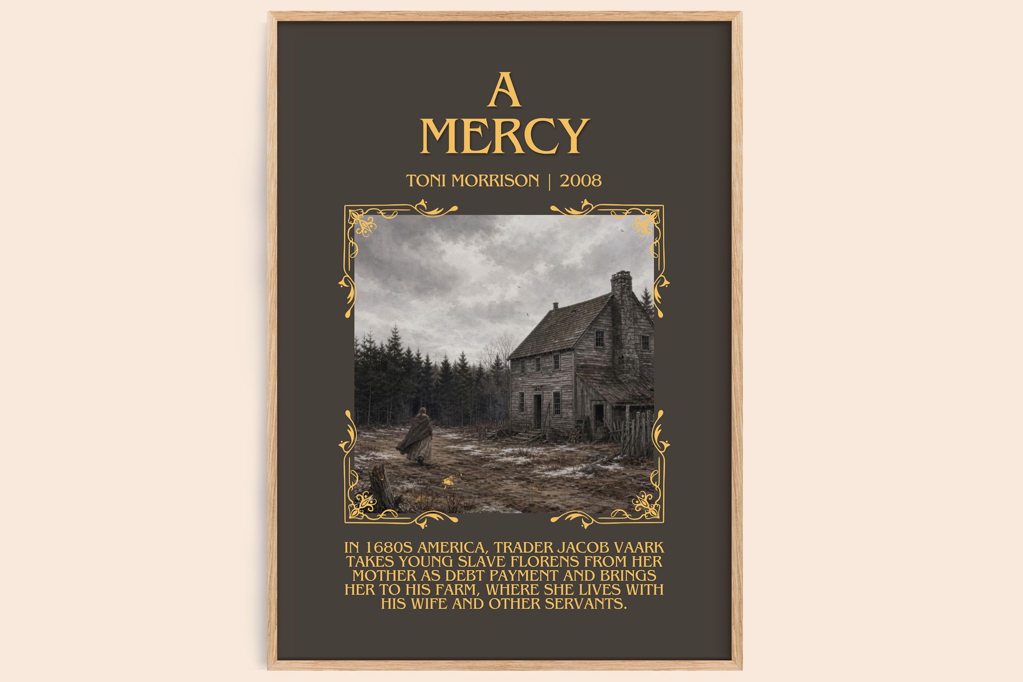 A Mercy Minimalist Book Poster by Toni Morrison