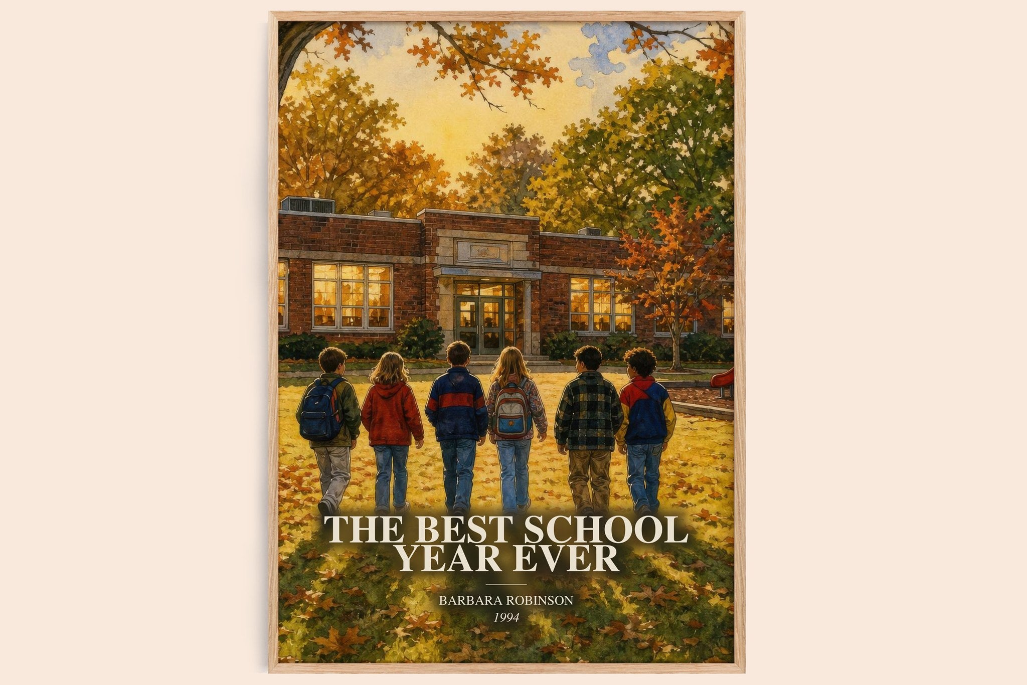 Best School Year Ever Book Watercolour Illustration by B. Robinson