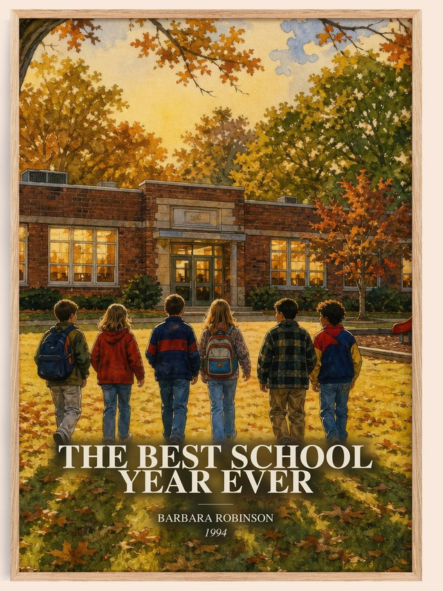 Best School Year Ever Book Watercolour Illustration by B. Robinson