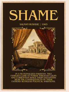 Shame Minimalist Book Poster by Salman Rushdie – image 1