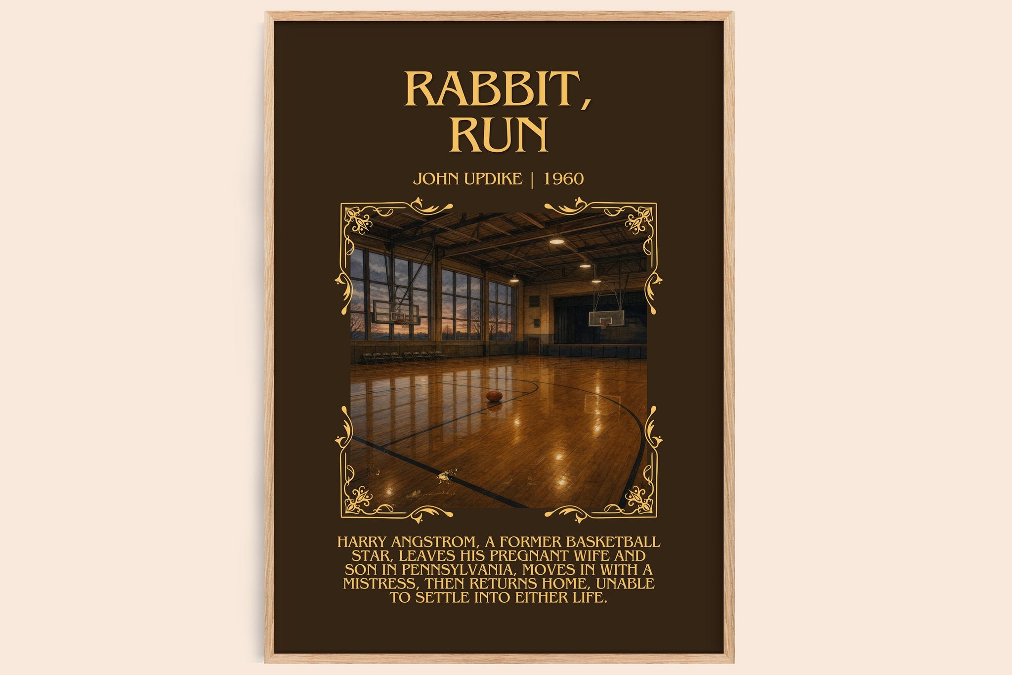 Rabbit, Run Minimalist Book Poster by John Updike