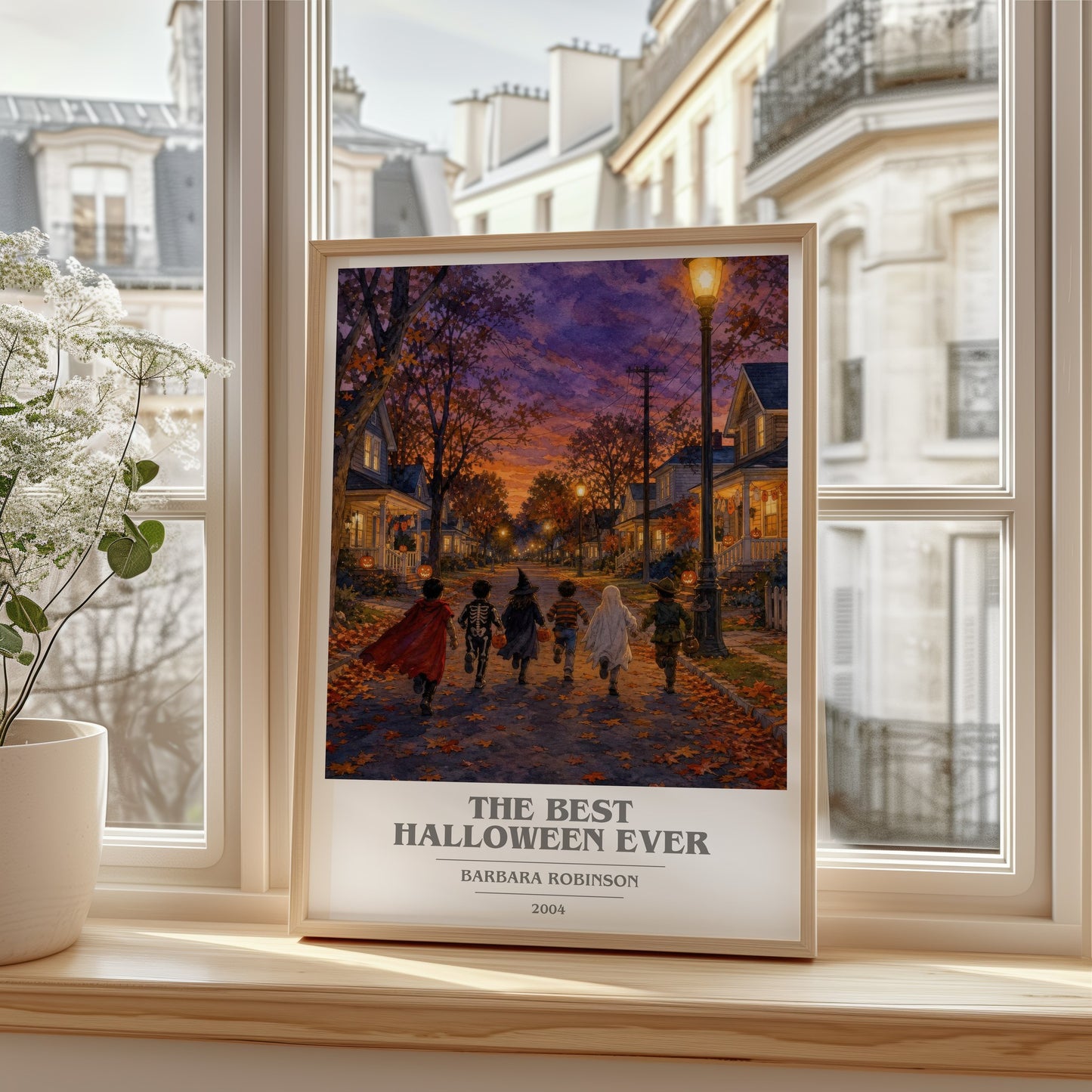 The Best Halloween Ever book cover poster colour and style options – Barbara Robinson book art