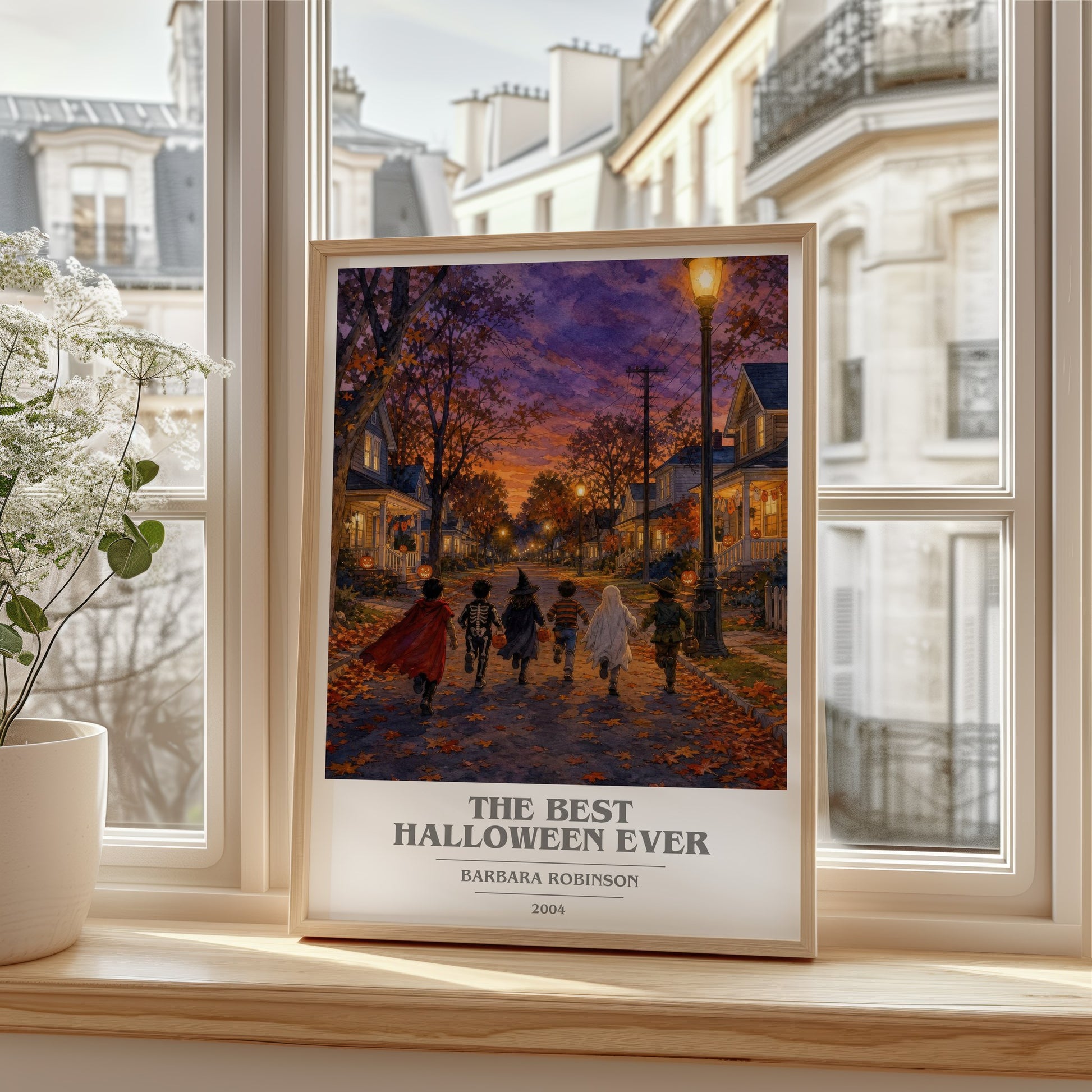 The Best Halloween Ever book cover poster colour and style options – Barbara Robinson book art