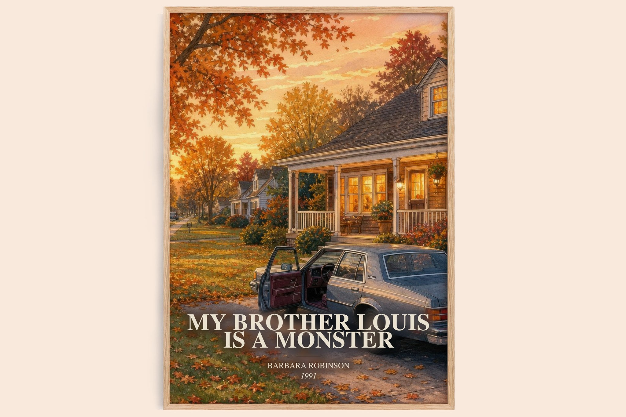 My Brother Louis Is A Monster Book Watercolour Illustration by Barbara Robinson