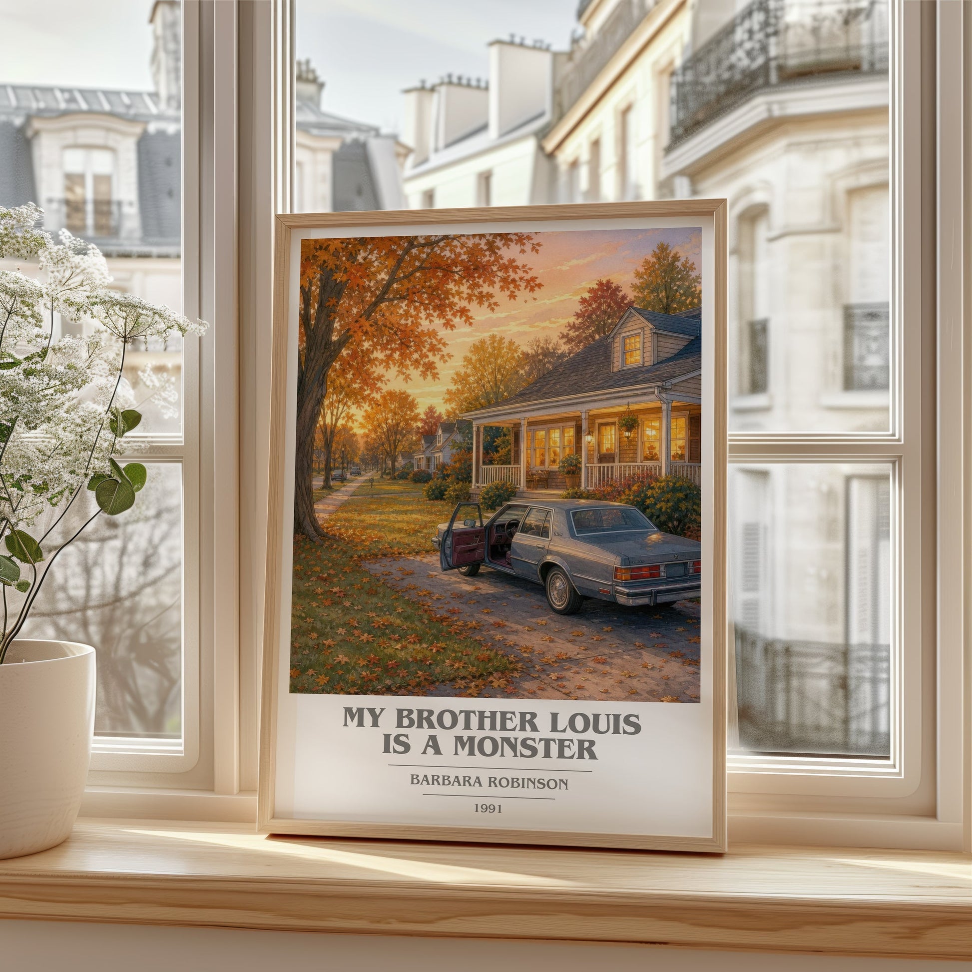 My Brother Louis Is A Monster book cover poster colour and style options – Barbara Robinson book art