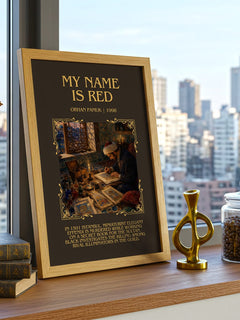 My Name Is Red Minimalist Book Poster by Orhan Pamuk – image 3