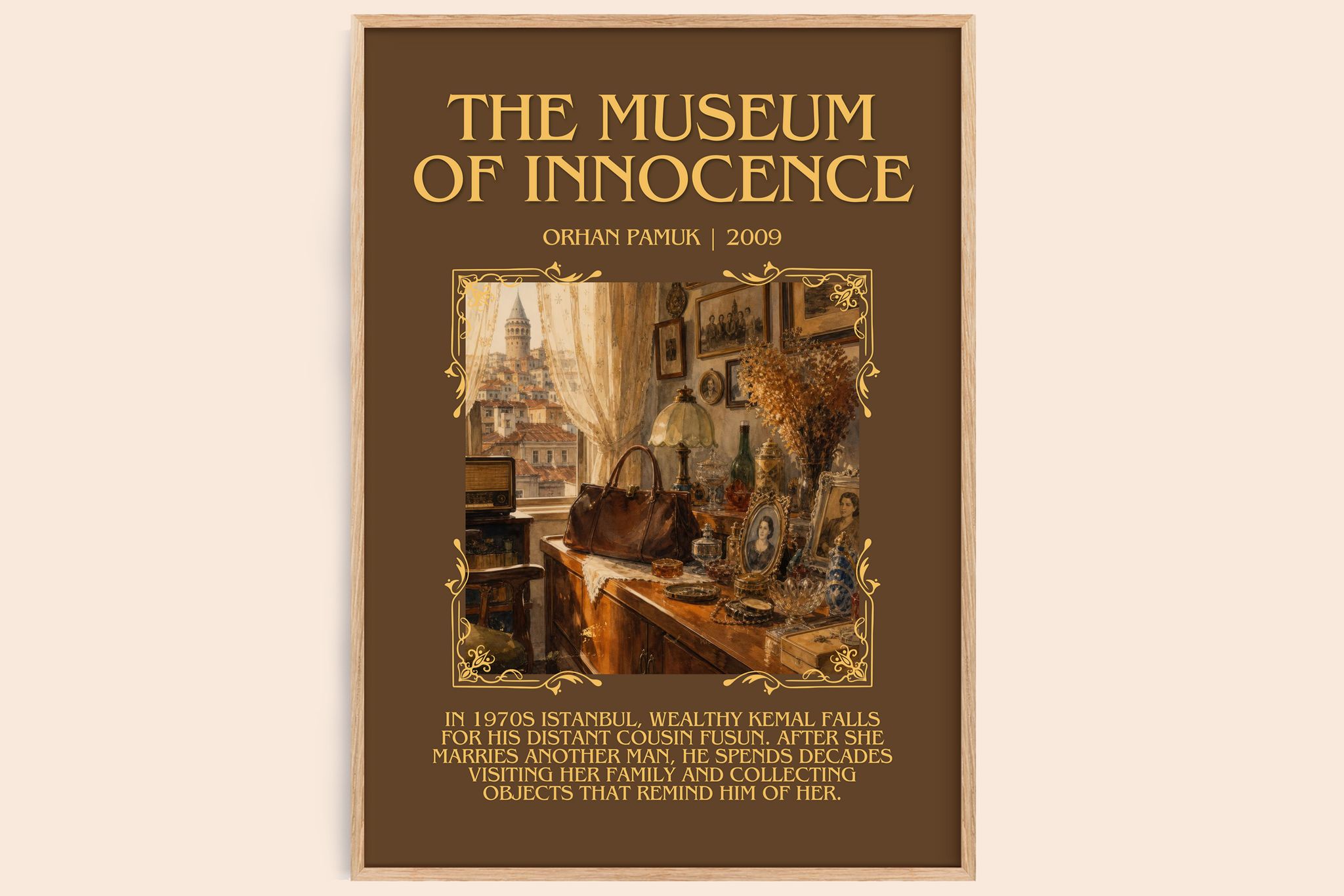 The Museum of Innocence Minimalist Book Poster by Orhan Pamuk
