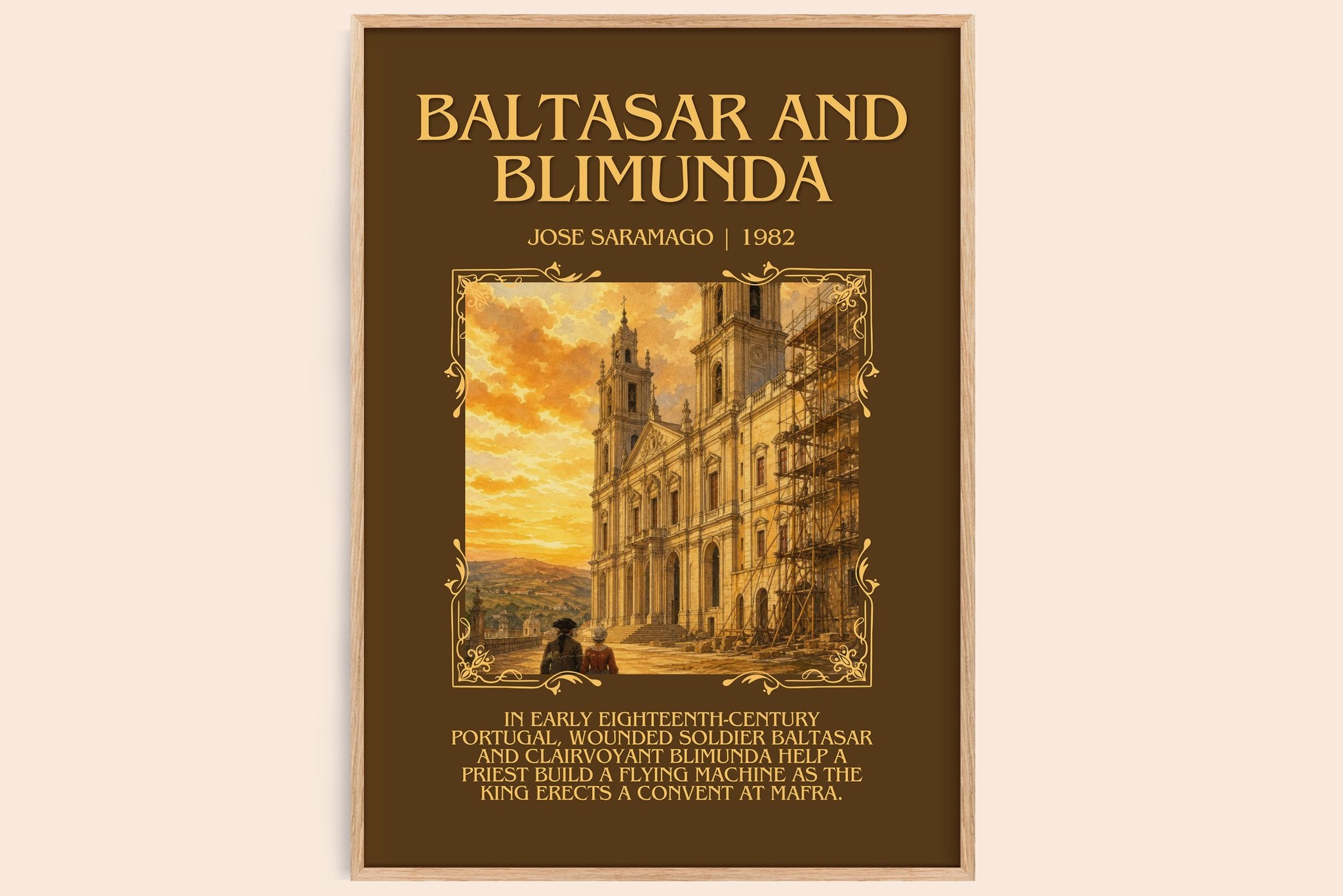 Baltasar and Blimunda Minimalist Book Poster by José Saramago