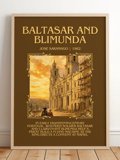 Baltasar and Blimunda Minimalist Book Poster by José Saramago – image 2