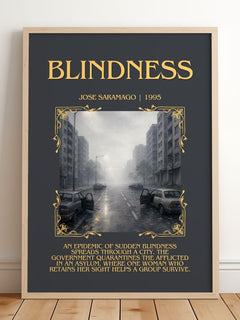 Blindness Minimalist Book Poster by José Saramago – image 2