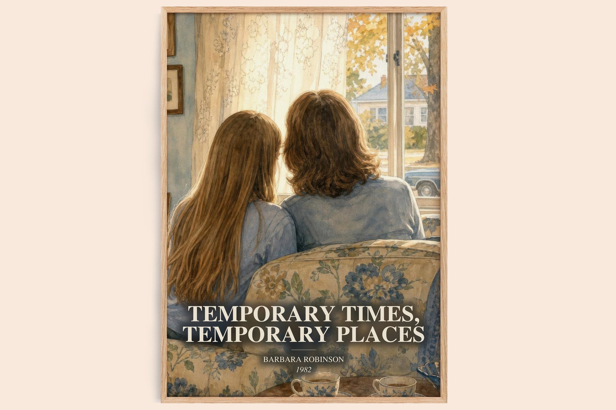Temporary Times, Temporary Places Book Watercolour Illustration by Barbara Robinson