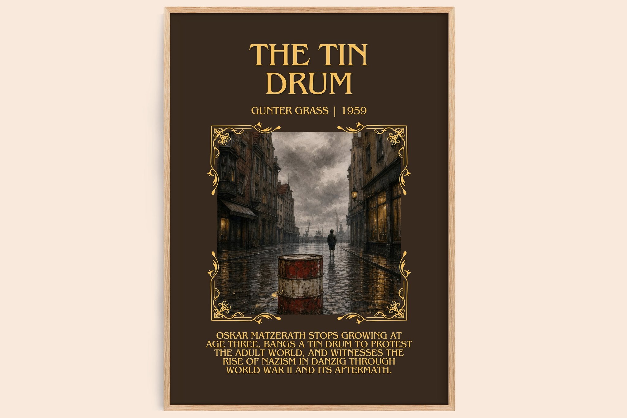 The Tin Drum Minimalist Book Poster by Günter Grass