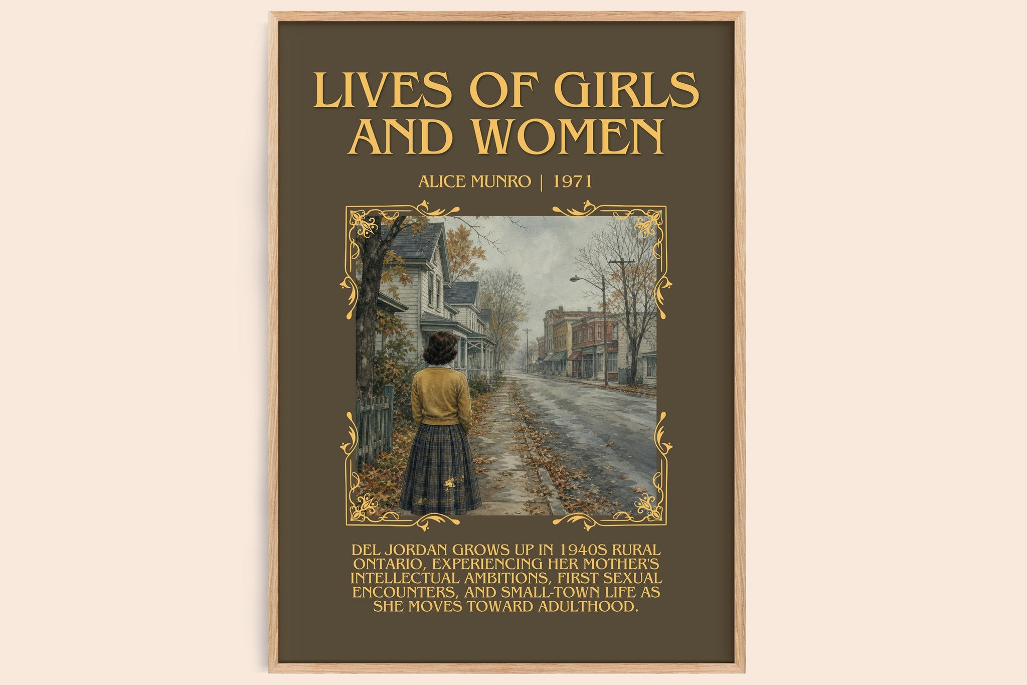 Lives of Girls and Women Minimalist Book Poster by Alice Munro