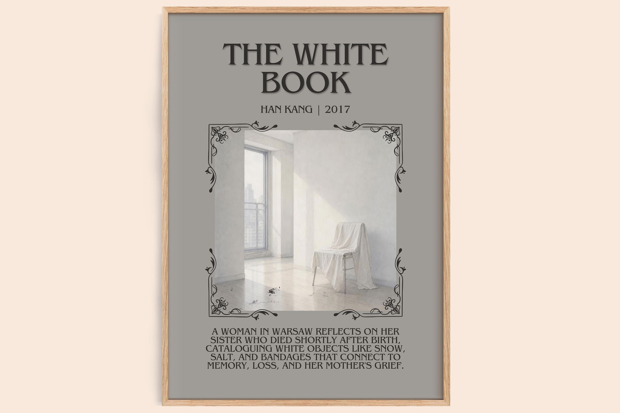 The White Book Minimalist Book Poster by Han Kang