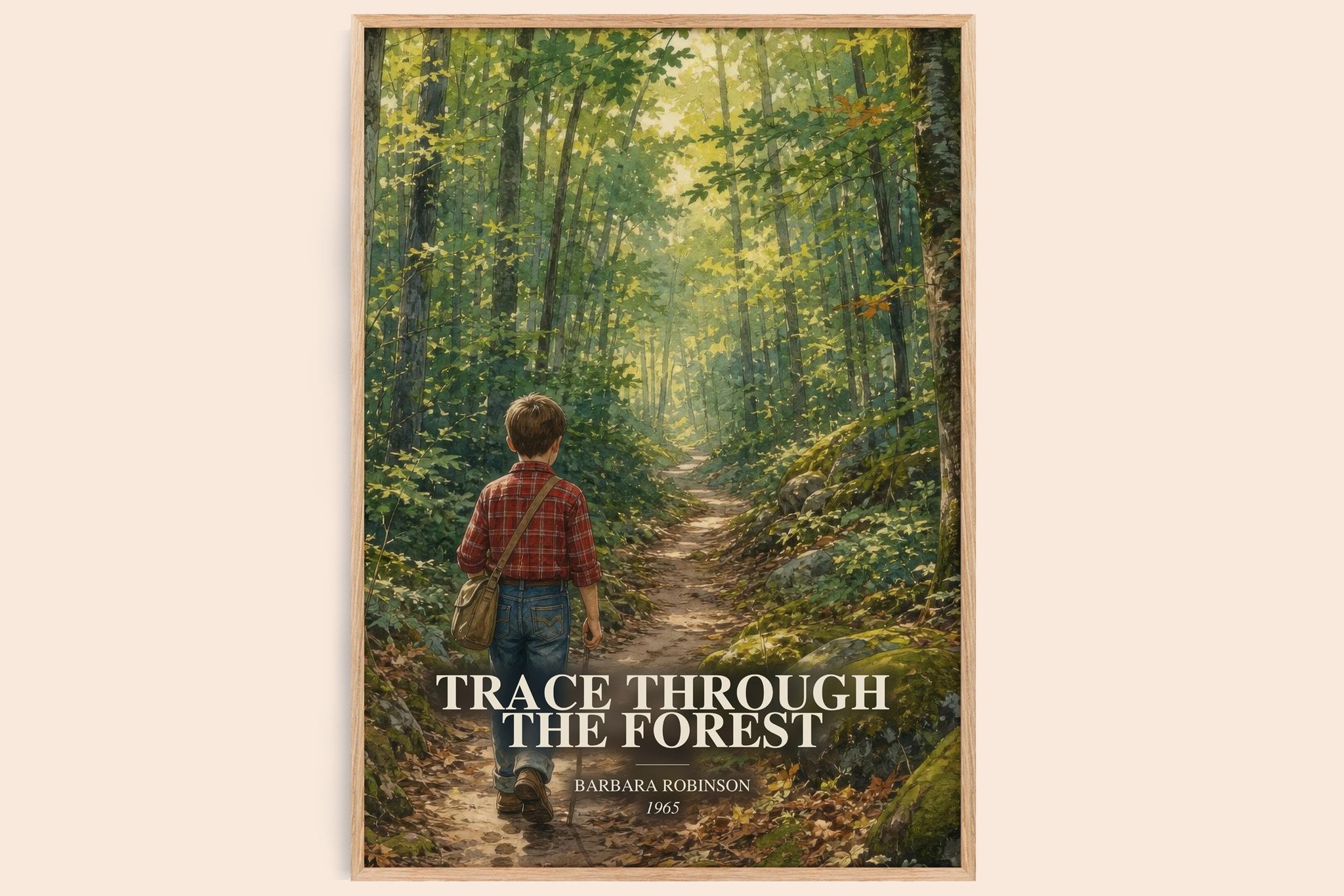 Trace Through The Forest Book Watercolour Illustration by B. Robinson