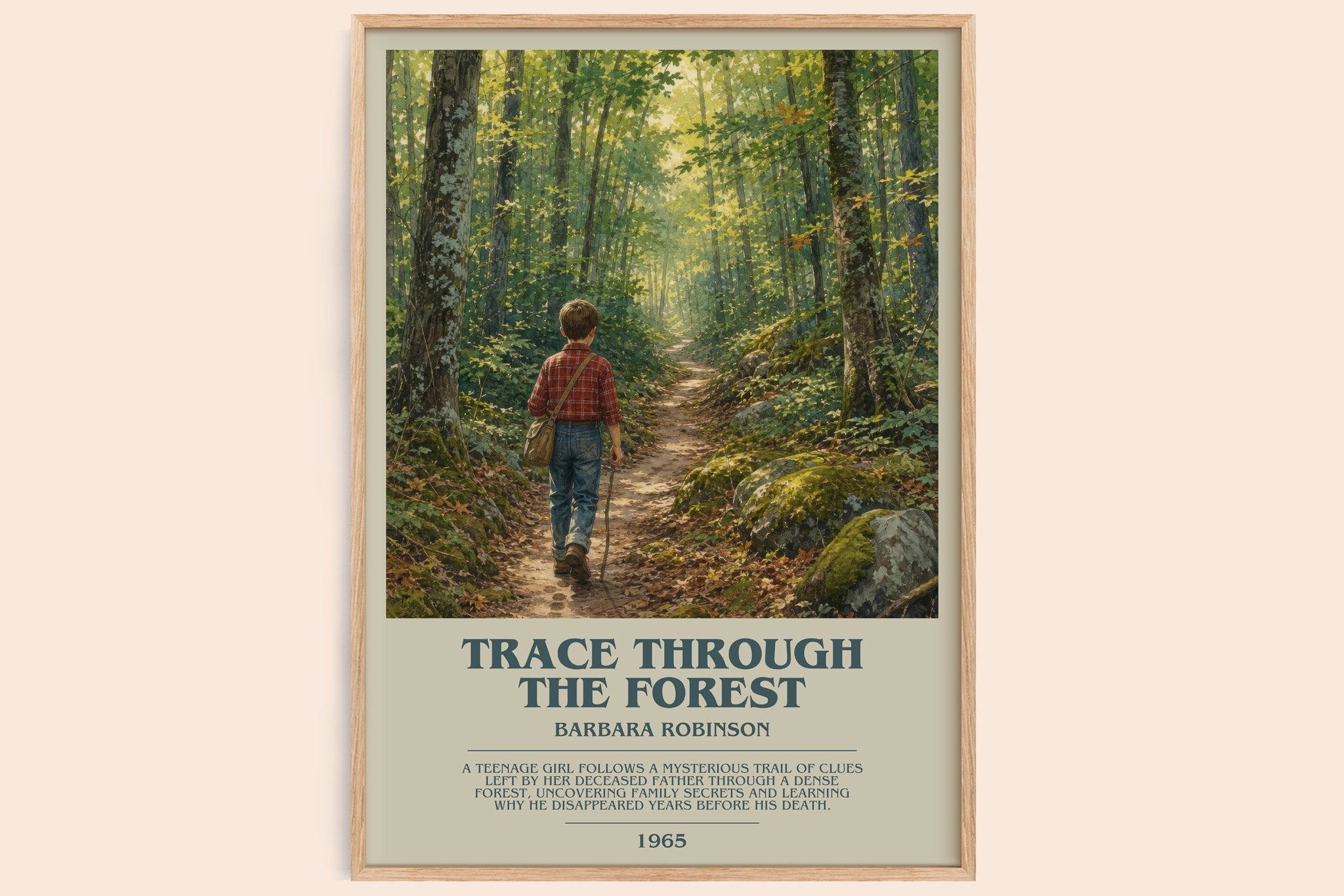 Trace Through The Forest Bookish Wall Art by Barbara Robinson