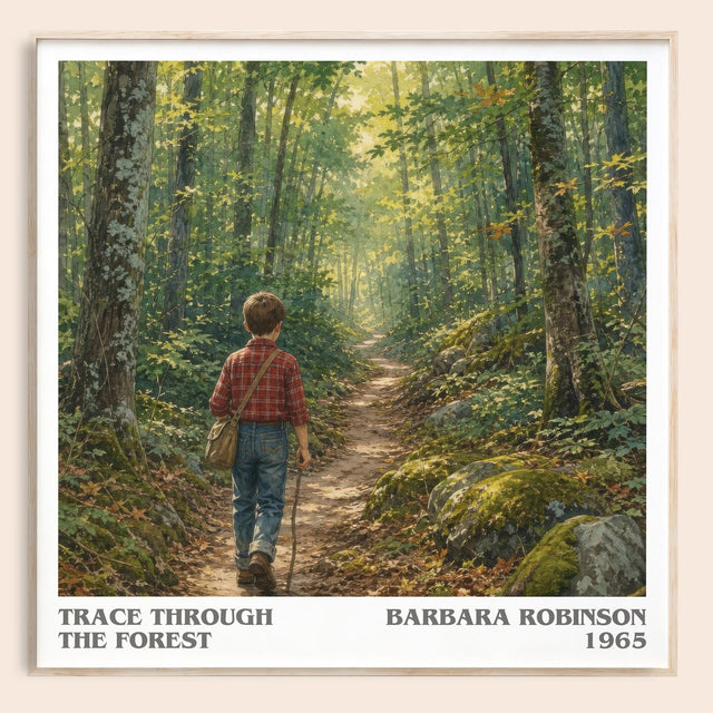 Trace Through The Forest Literary Art Print by Barbara Robinson