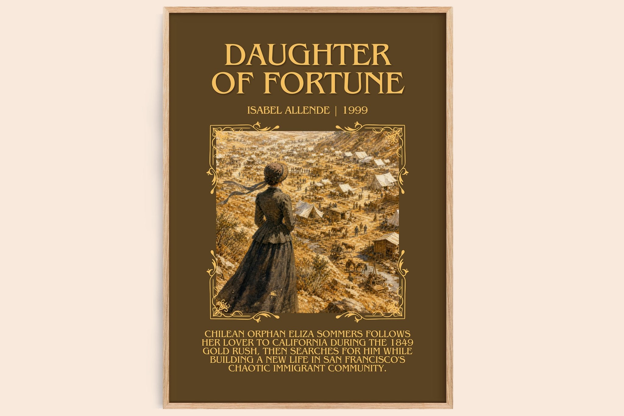 Daughter of Fortune Minimalist Book Poster by Isabel Allende