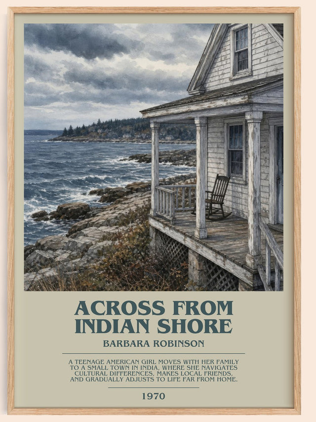 Across From Indian Shore Bookish Wall Art by Barbara Robinson