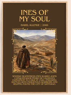 Ines of My Soul Minimalist Book Poster by Isabel Allende – image 1
