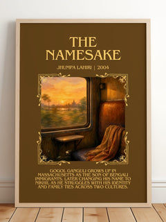 The Namesake Minimalist Book Poster by Jhumpa Lahiri – image 2
