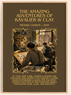 Amazing Adventures of Kavalier & Clay Minimalist Book Poster – M. – image 1