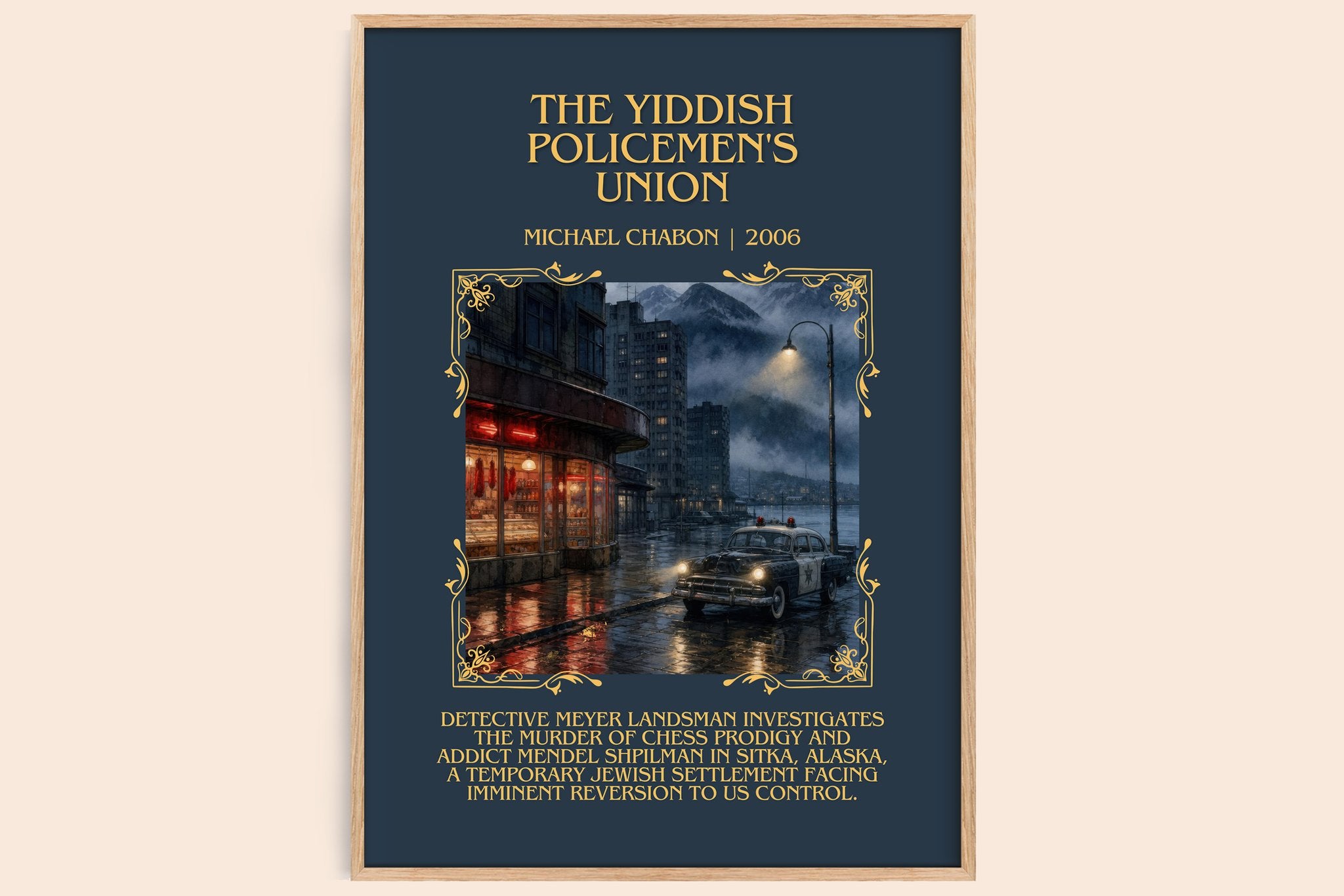 The Yiddish Policemen's Union Minimalist Book Poster by Michael Chabon