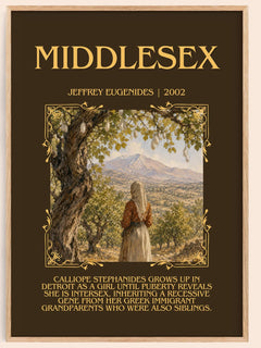 Middlesex Minimalist Book Poster by Jeffrey Eugenides – image 1