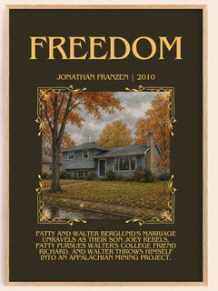 Freedom Minimalist Book Poster by Jonathan Franzen – image 1