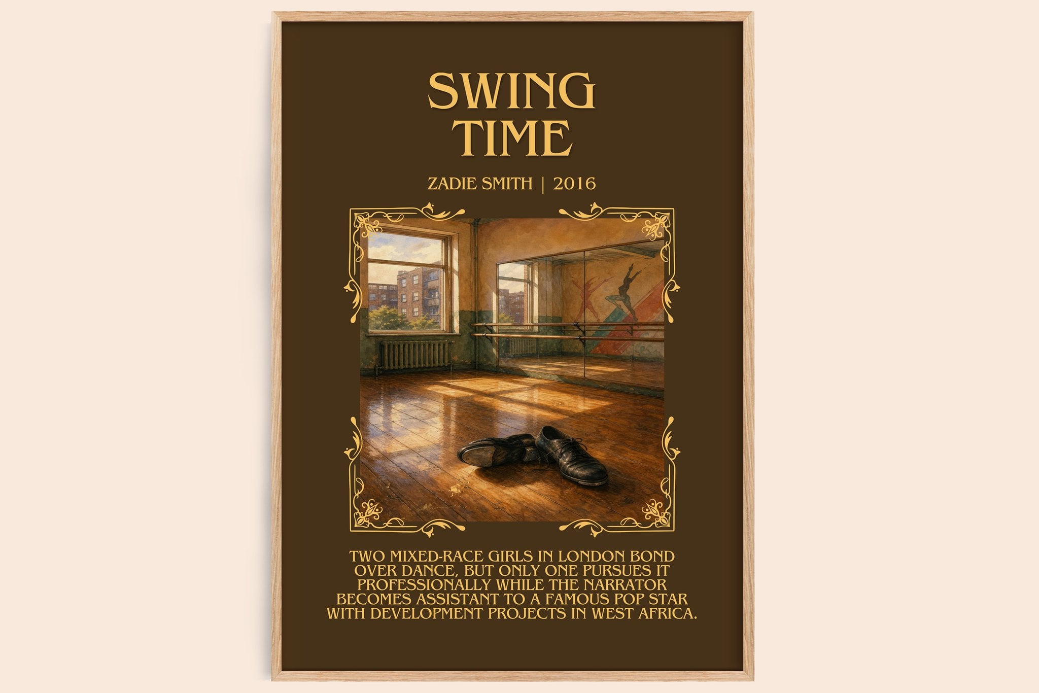 Swing Time Minimalist Book Poster by Zadie Smith