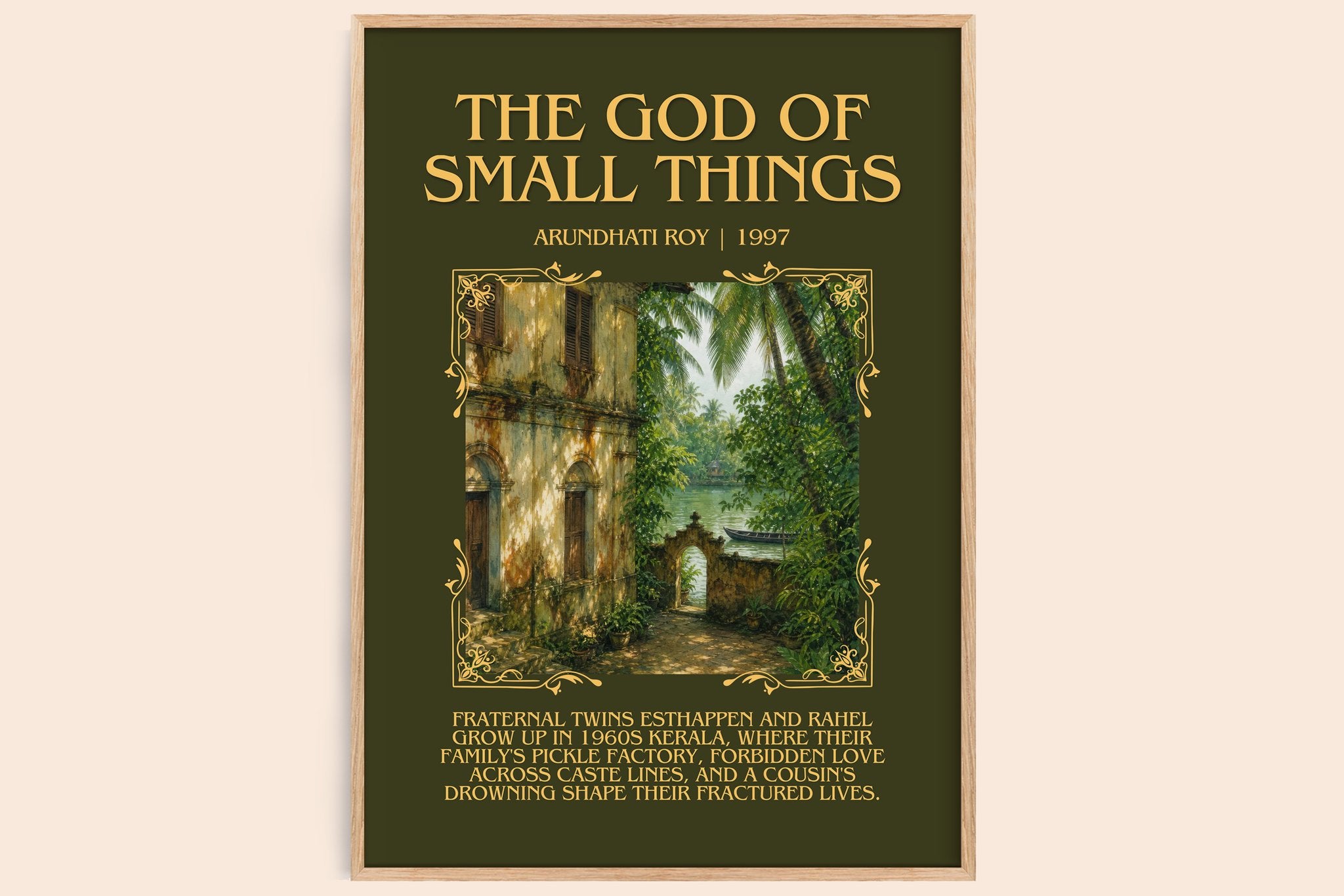 The God of Small Things Minimalist Book Poster by Arundhati Roy