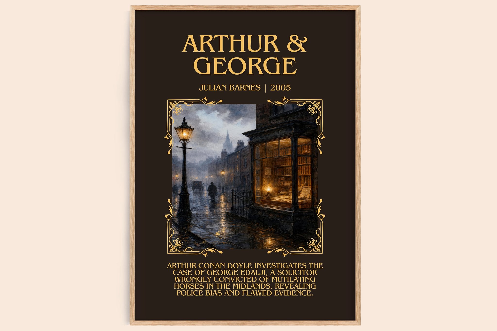 Arthur & George Minimalist Book Poster by Julian Barnes