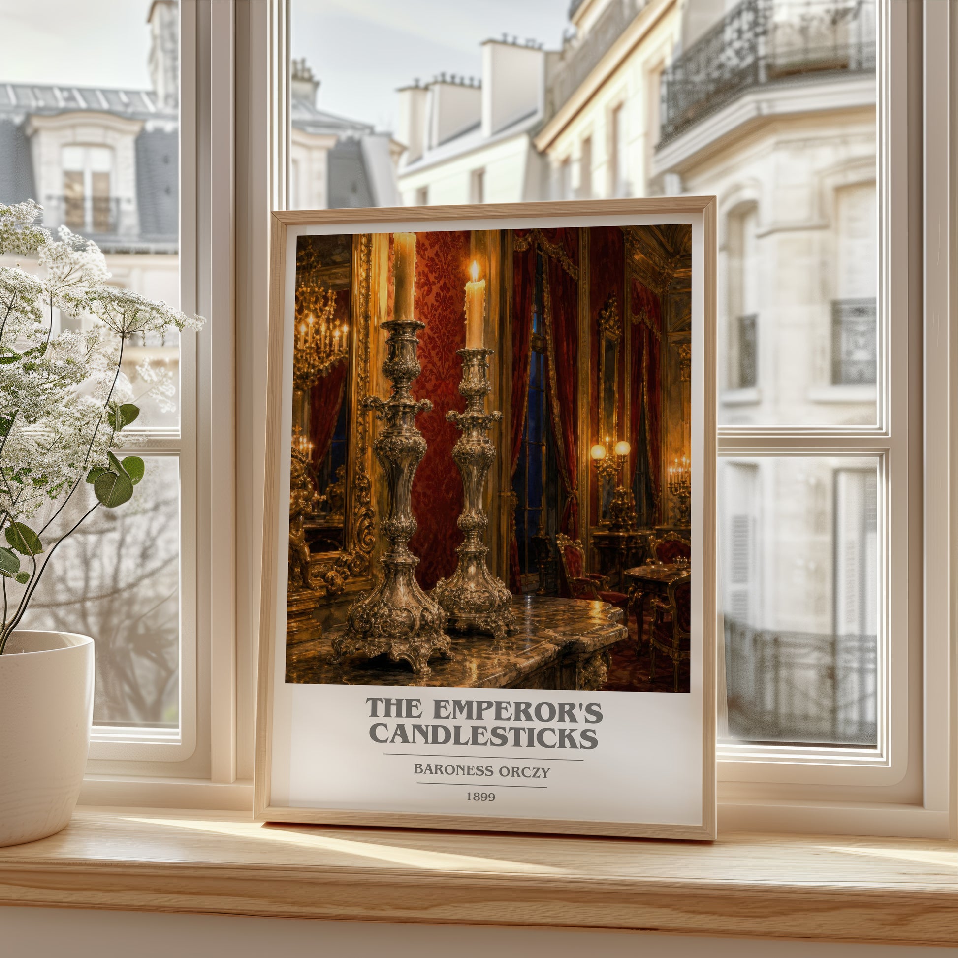 The Emperor'S Candlesticks book cover poster colour and style options – Baroness Orczy book art