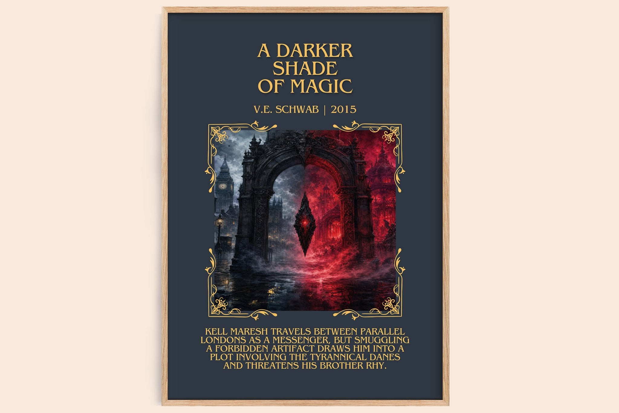 A Darker Shade of Magic Minimalist Book Poster by V.E. Schwab