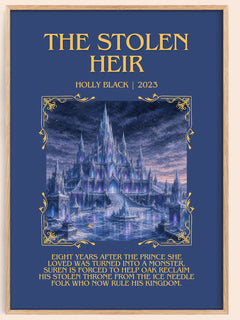 The Stolen Heir Minimalist Book Poster by Holly Black – image 1