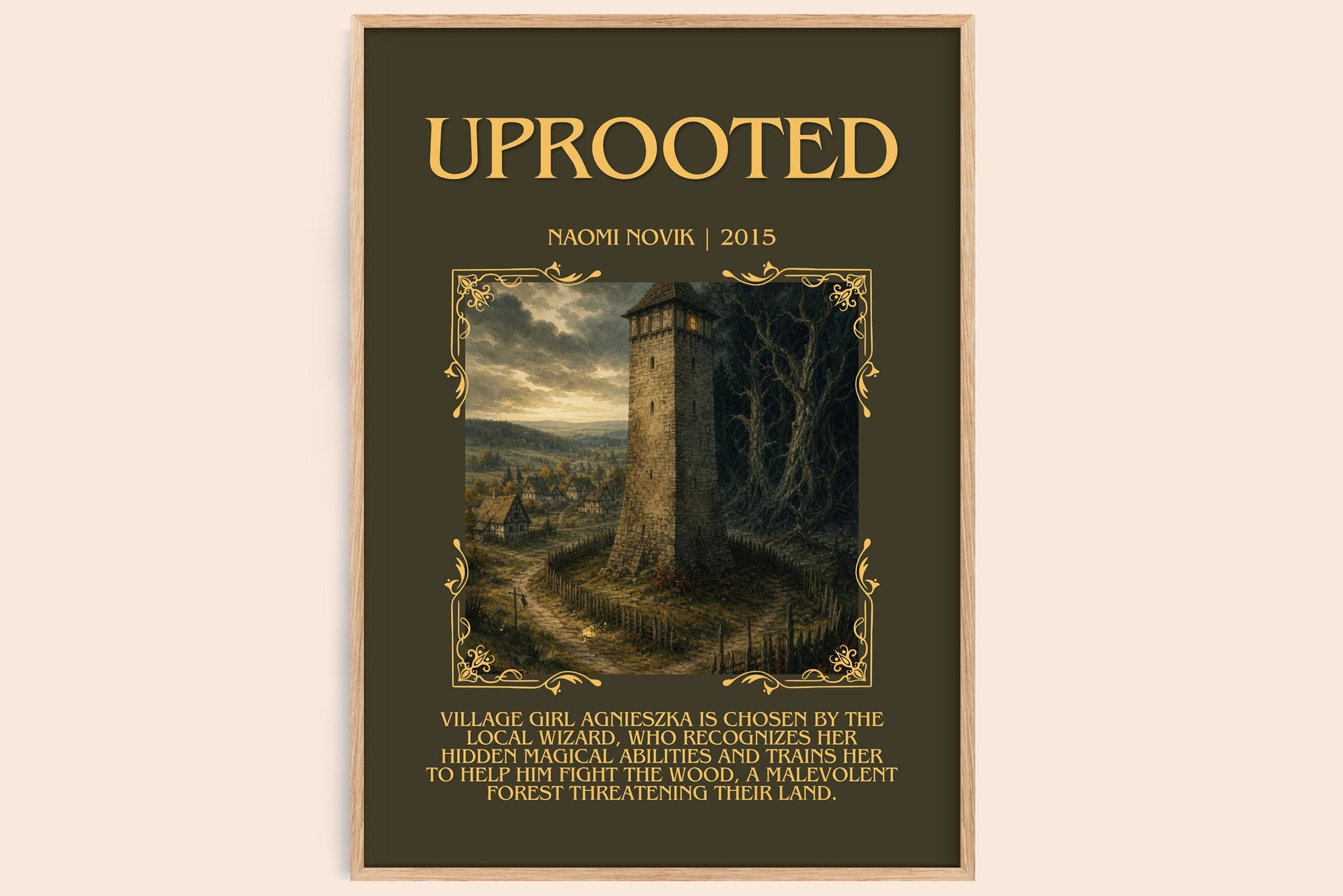 Uprooted Minimalist Book Poster by Naomi Novik
