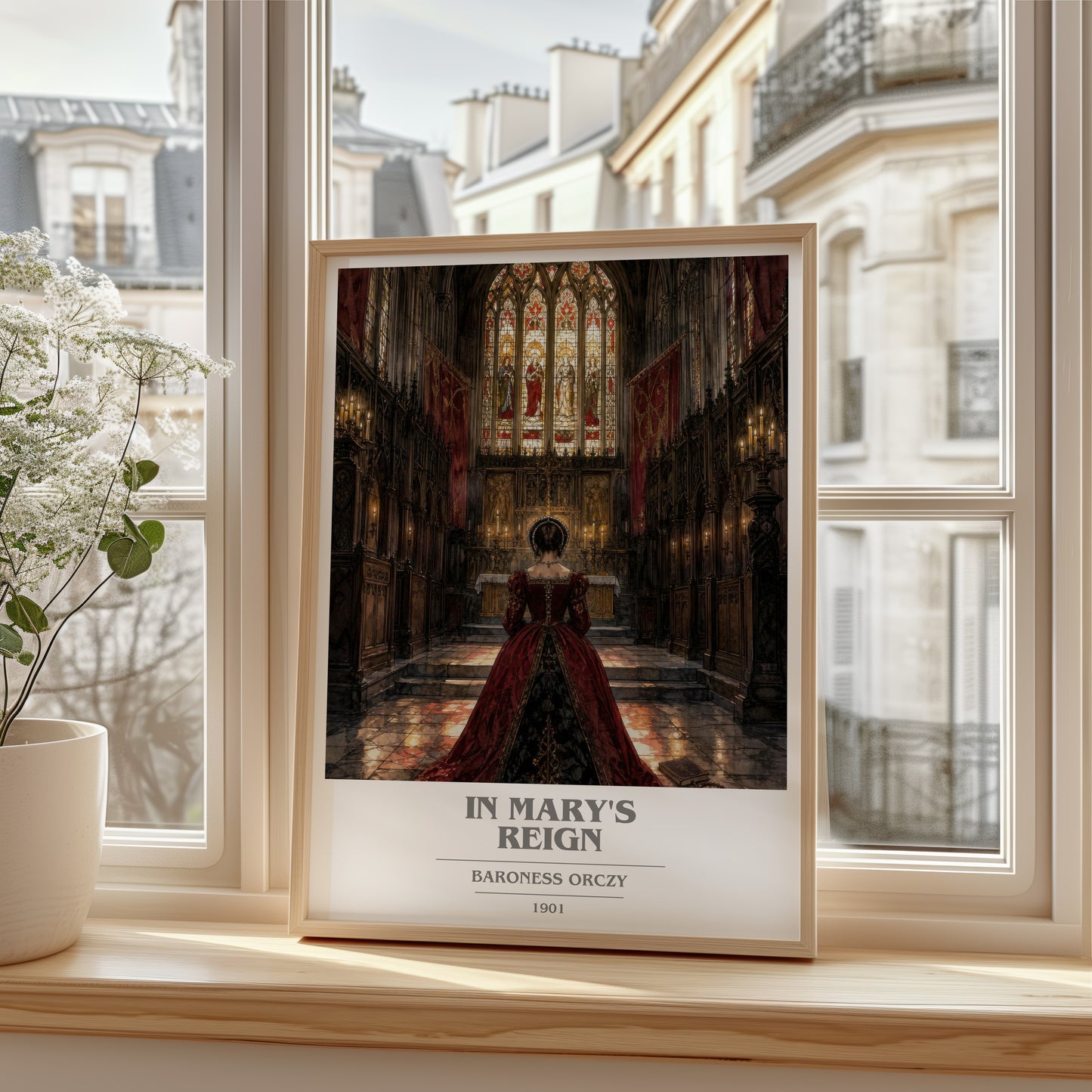 In Mary'S Reign book cover poster colour and style options – Baroness Orczy book art
