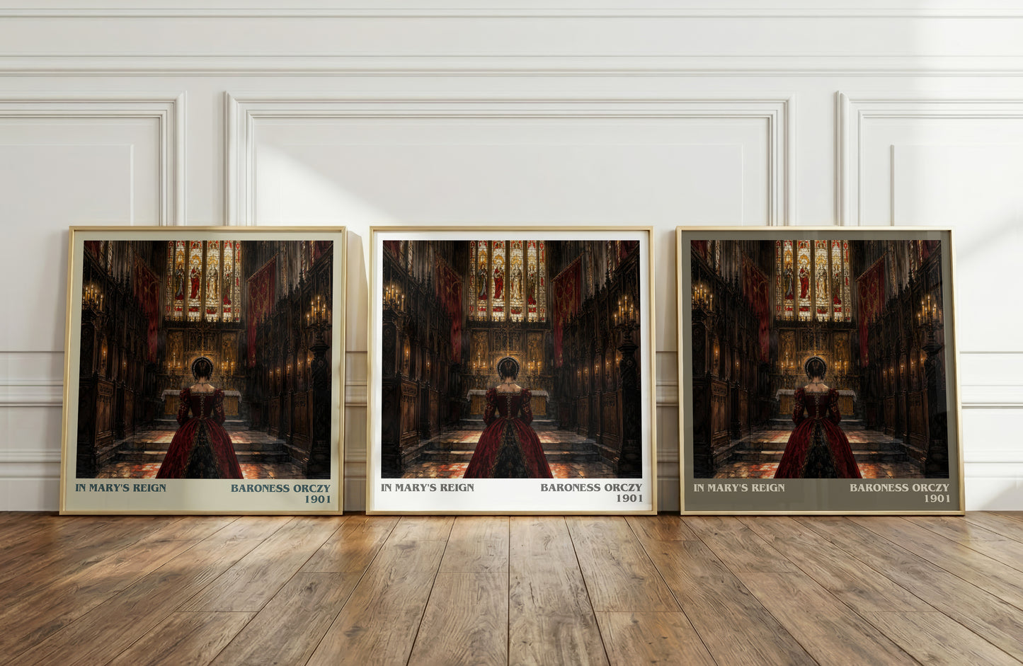 In Mary'S Reign literary art print colour and style options – Baroness Orczy book art