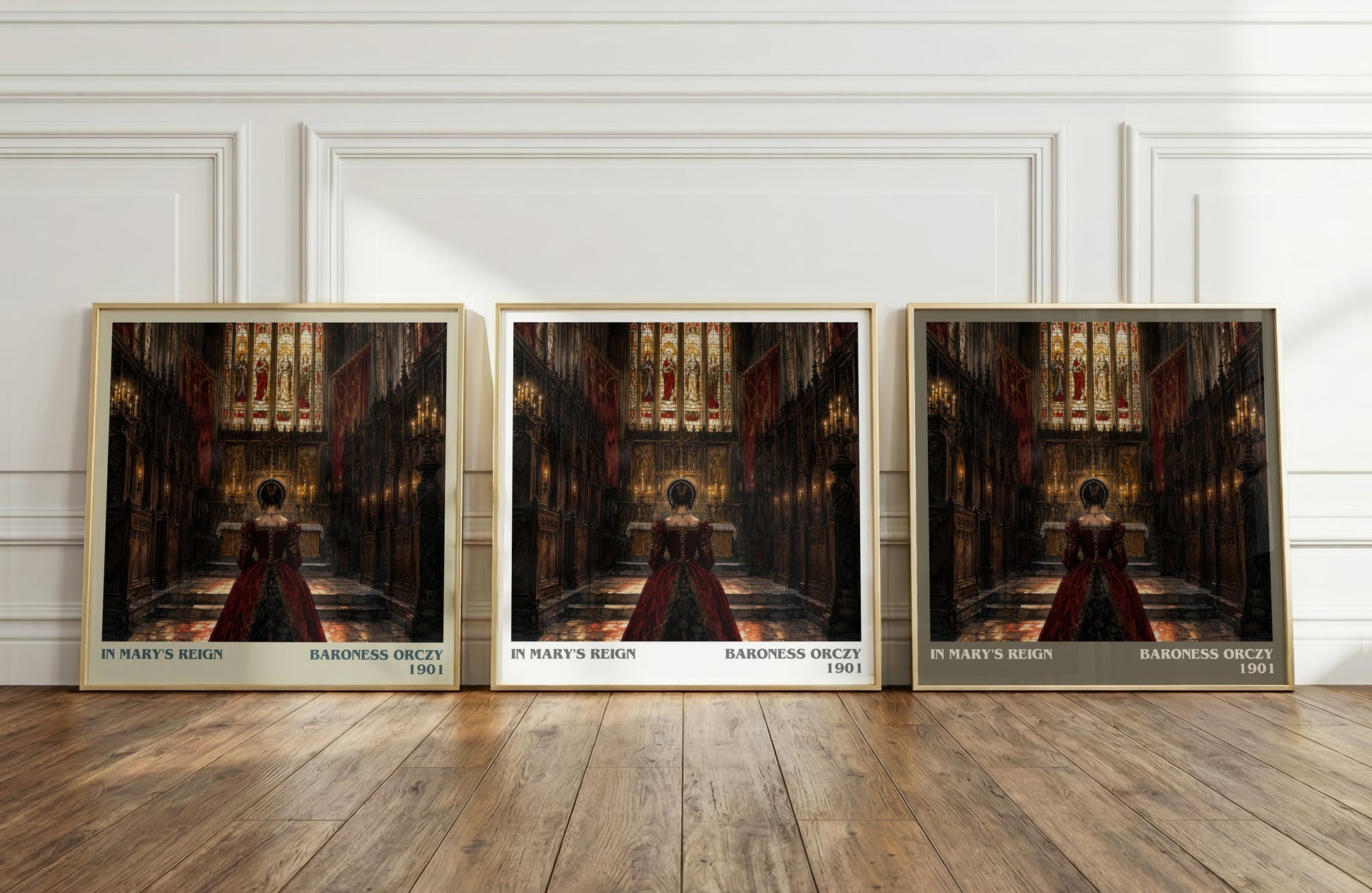 In Mary'S Reign literary art print colour and style options – Baroness Orczy book art