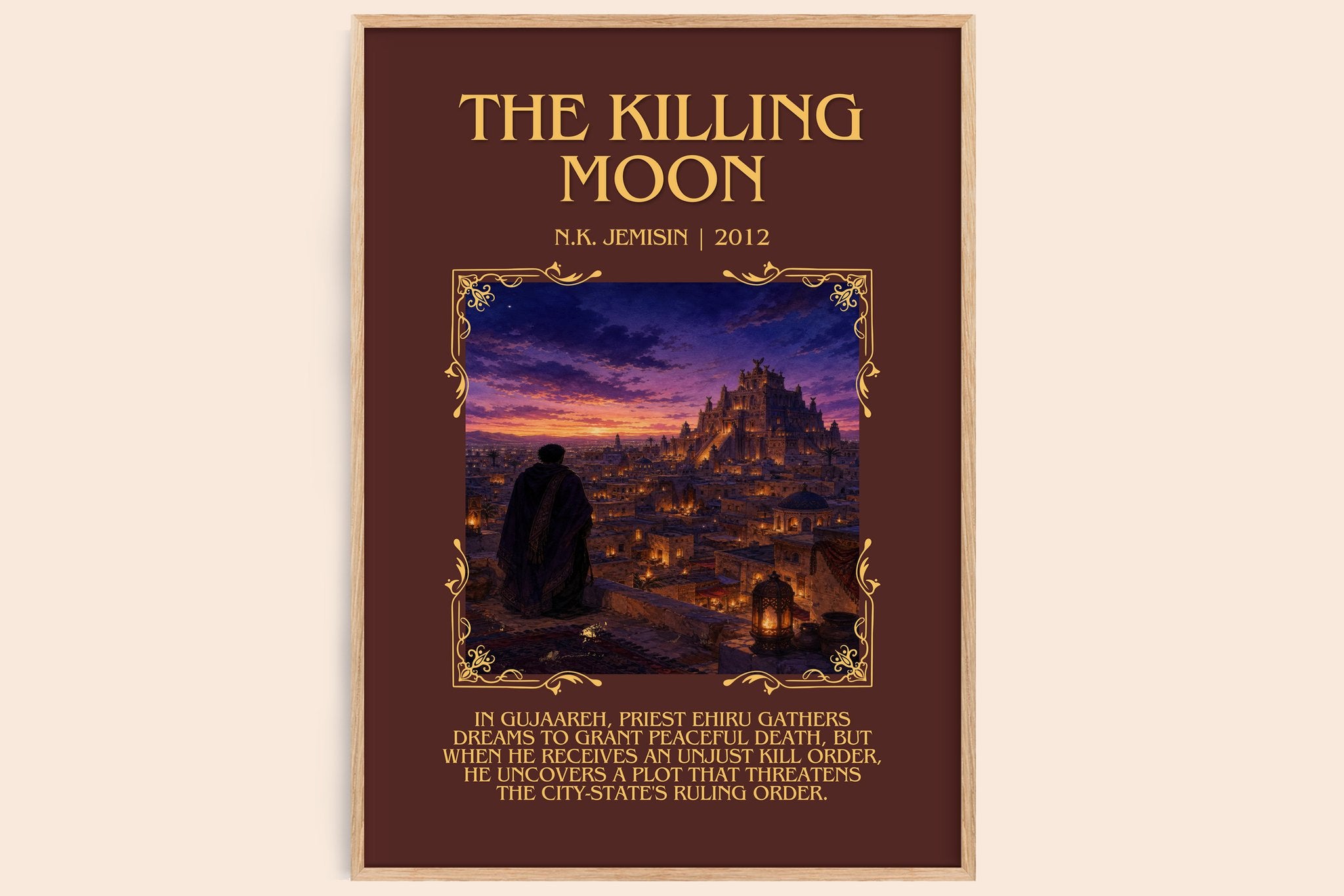 The Killing Moon Minimalist Book Poster by N.K. Jemisin