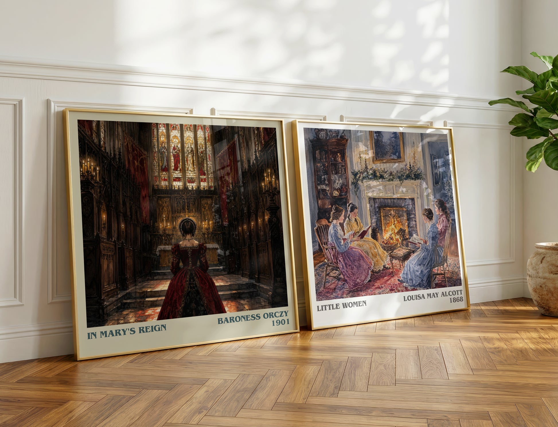 In Mary'S Reign literary print on bookshelf – Baroness Orczy fan gift