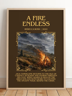 A Fire Endless Minimalist Book Poster by Rebecca Ross – image 2