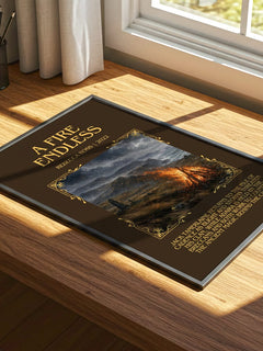 A Fire Endless Minimalist Book Poster by Rebecca Ross – image 4