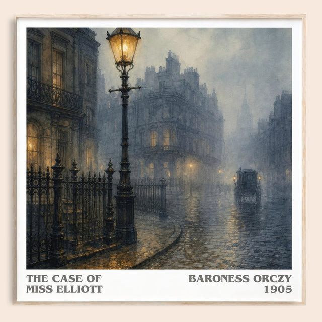 The Case Of Miss Elliott Literary Art Print by Baroness Orczy