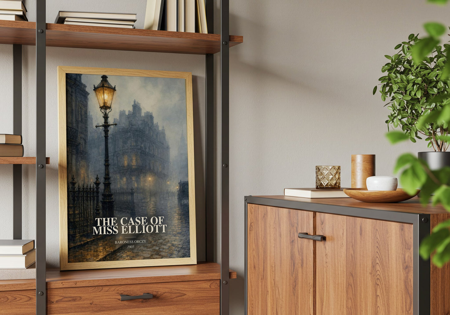 The Case Of Miss Elliott book watercolour illustration paper finish options – matte satin gloss