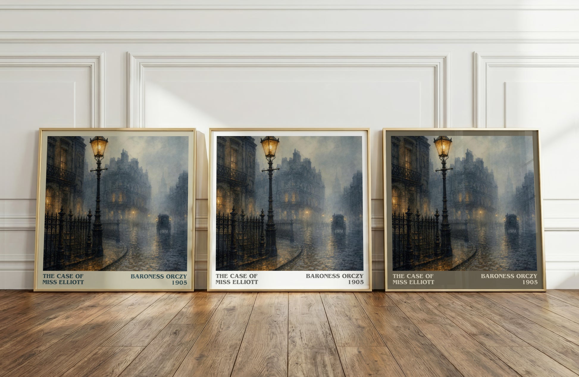The Case Of Miss Elliott literary art print colour and style options – Baroness Orczy book art