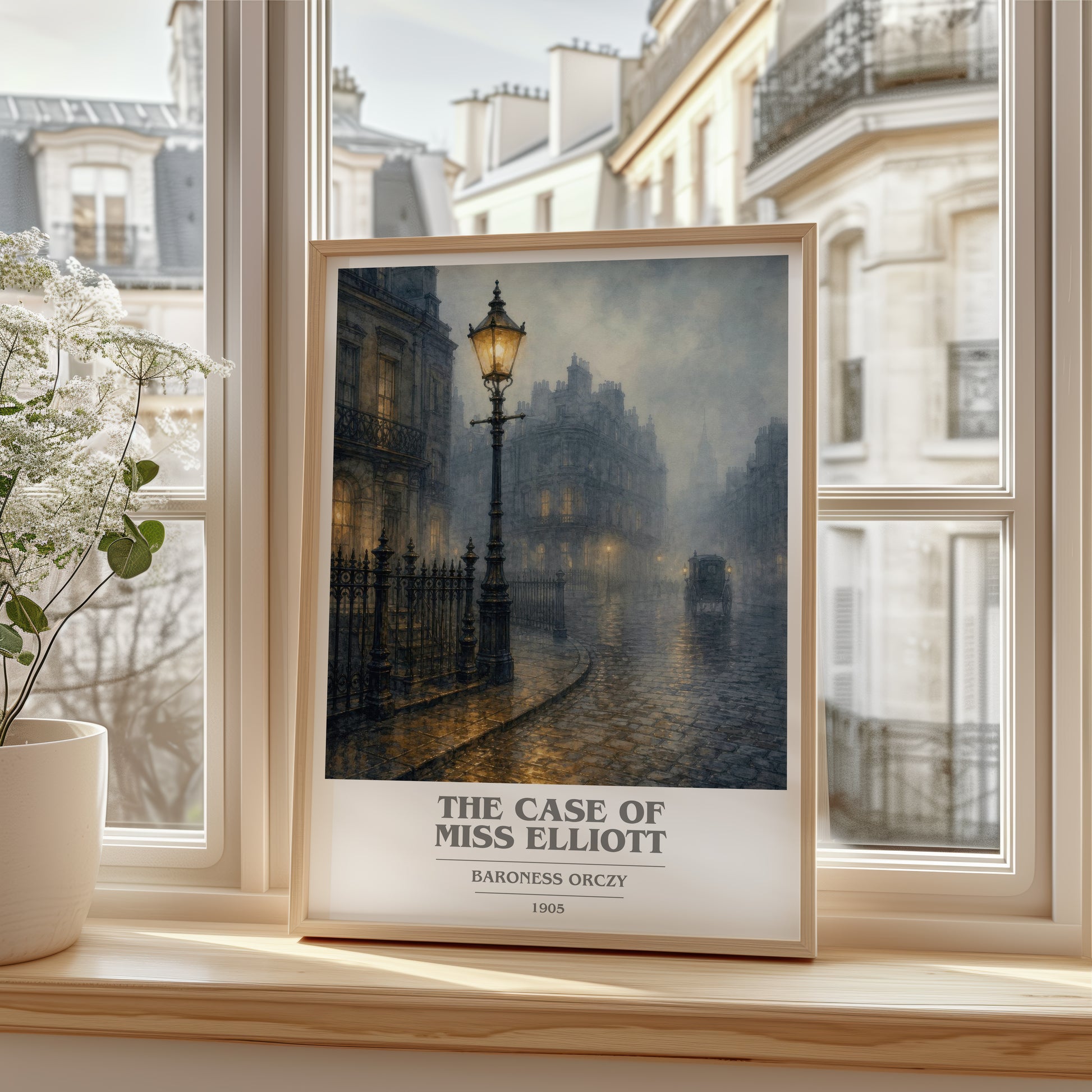 The Case Of Miss Elliott book cover poster colour and style options – Baroness Orczy book art