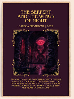 Serpent and the Wings of Night Minimalist Book Poster by C. Broadbent – image 1