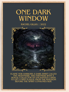One Dark Window Minimalist Book Poster by Rachel Gillig – image 1