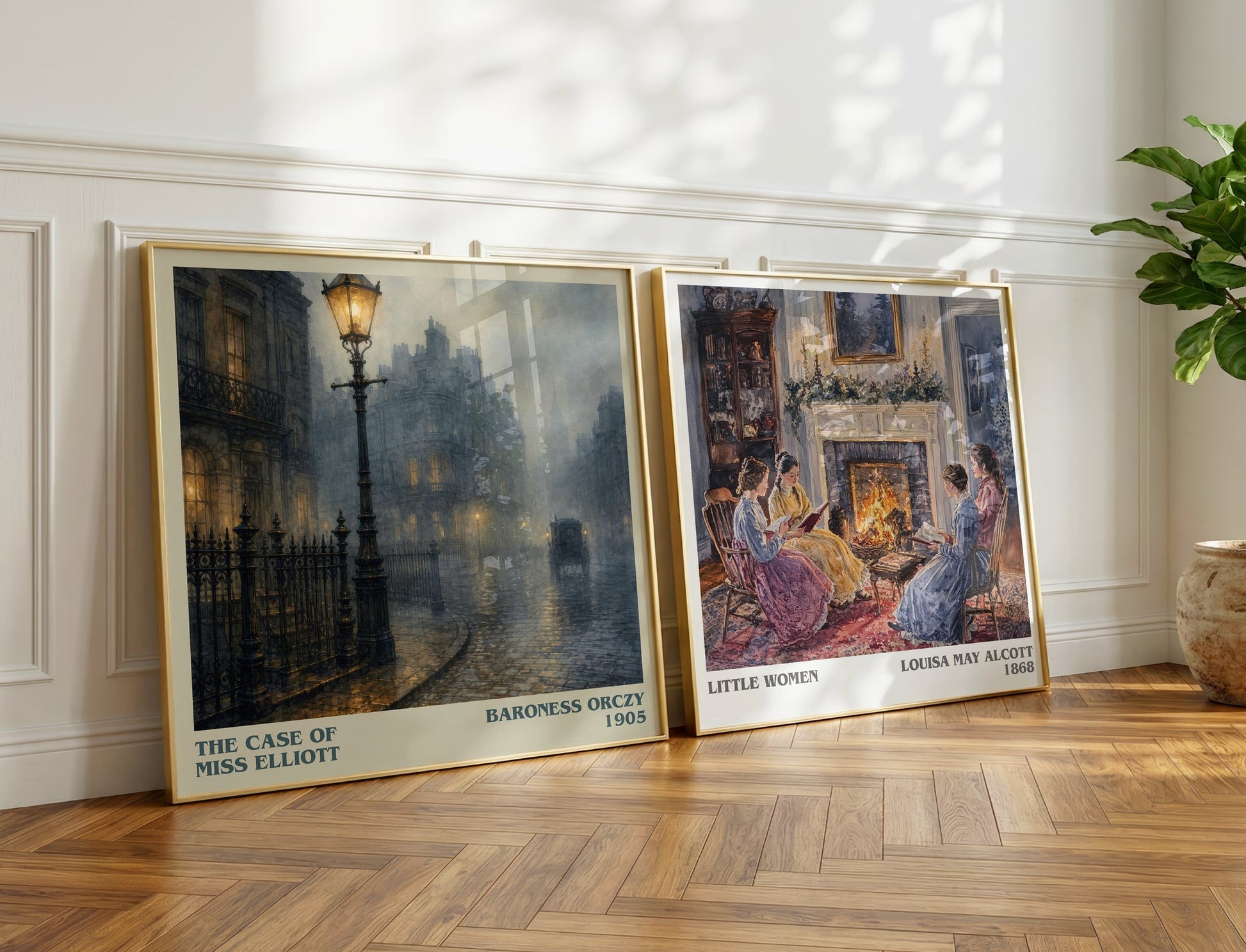 The Case Of Miss Elliott literary print on bookshelf – Baroness Orczy fan gift